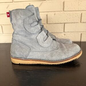 Oliberte X Mark Mcnairy grey LEATHER lace Desert boots-sz 40-US 8 Men’s Africa